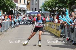 07.08.2011, Puettlingen, Germany (GER):  Carolin Leunig (GER) - 7th ODLO City Biathlon, Puettlingen (GER). www.nordicfocus.com. © Manzoni/NordicFocus. Every downloaded picture is fee-liable.