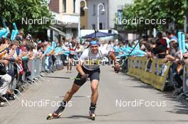 07.08.2011, Puettlingen, Germany (GER):  Michael Greis (GER), Madshus, Rottefella, OneWay, adidas  - 7th ODLO City Biathlon, Puettlingen (GER). www.nordicfocus.com. © Manzoni/NordicFocus. Every downloaded picture is fee-liable.