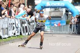 07.08.2011, Puettlingen, Germany (GER):  Michael Greis (GER), Madshus, Rottefella, OneWay, adidas  - 7th ODLO City Biathlon, Puettlingen (GER). www.nordicfocus.com. © Manzoni/NordicFocus. Every downloaded picture is fee-liable.