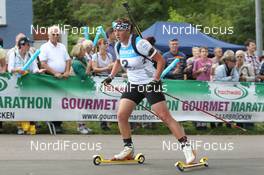 07.08.2011, Puettlingen, Germany (GER):  Birgit Riesle (GER) - 7th ODLO City Biathlon, Puettlingen (GER). www.nordicfocus.com. © Manzoni/NordicFocus. Every downloaded picture is fee-liable.