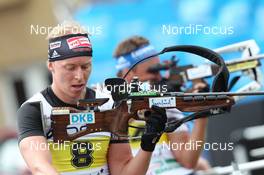 07.08.2011, Puettlingen, Germany (GER):  Daniel Boehm (GER), Fischer, Rottefella, Alpina, OneWay, Rudy Project, adidas  - 7th ODLO City Biathlon, Puettlingen (GER). www.nordicfocus.com. © Manzoni/NordicFocus. Every downloaded picture is fee-liable.