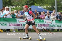07.08.2011, Puettlingen, Germany (GER):  Carolin Leunig (GER) - 7th ODLO City Biathlon, Puettlingen (GER). www.nordicfocus.com. © Manzoni/NordicFocus. Every downloaded picture is fee-liable.