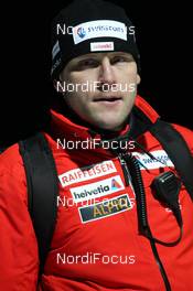 30.11.2011, Oestersund, Sweden (SWE): Joern Wollschlaeger (GER), coach Team Switzerland - IBU world cup biathlon, individual men, Oestersund (SWE). www.nordicfocus.com. © Manzoni/NordicFocus. Every downloaded picture is fee-liable.
