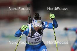 01.12.2011, Oestersund, Sweden (SWE): Dorothea Wierer (ITA), Rossignol, Rottefella, OneWay, Casco - IBU world cup biathlon, individual women, Oestersund (SWE). www.nordicfocus.com. © Manzoni/NordicFocus. Every downloaded picture is fee-liable.