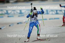 01.12.2011, Oestersund, Sweden (SWE): Dorothea Wierer (ITA), Rossignol, Rottefella, OneWay, Casco - IBU world cup biathlon, individual women, Oestersund (SWE). www.nordicfocus.com. © Manzoni/NordicFocus. Every downloaded picture is fee-liable.