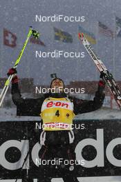 04.12.2011, Oestersund, Sweden (SWE): Martin Fourcade (FRA), Rossignol, Rottefella, OneWay, Odlo - IBU world cup biathlon, pursuit men, Oestersund (SWE). www.nordicfocus.com. © Manzoni/NordicFocus. Every downloaded picture is fee-liable.