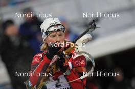 04.12.2011, Oestersund, Sweden (SWE): Tora Berger (NOR), Fischer, Rottefella, Odlo - IBU world cup biathlon, pursuit women, Oestersund (SWE). www.nordicfocus.com. © Manzoni/NordicFocus. Every downloaded picture is fee-liable.