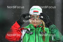 03.12.2011, Oestersund, Sweden (SWE): Darya Yurkevich (BLR); Fischer, Rottefella, Casco - IBU world cup biathlon, sprint women, Oestersund (SWE). www.nordicfocus.com. © Manzoni/NordicFocus. Every downloaded picture is fee-liable.
