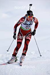 09.12.2011, Hochfilzen, Austria (AUT): Bente Landheim (NOR), Madshus, Rottefella, Swix, ODLO  - IBU world cup biathlon, sprint women, Hochfilzen (AUT). www.nordicfocus.com. © Felgenhauer/NordicFocus. Every downloaded picture is fee-liable.