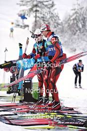 08.12.2011, Hochfilzen, Austria (AUT): Team Norway starts ski tests - IBU world cup biathlon, training, Hochfilzen (AUT). www.nordicfocus.com. © Felgenhauer/NordicFocus. Every downloaded picture is fee-liable.