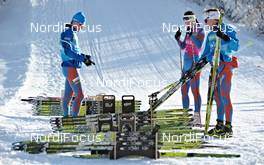 08.12.2011, Hochfilzen, Austria (AUT): Team Finland prepares for ski test - IBU world cup biathlon, training, Hochfilzen (AUT). www.nordicfocus.com. © Felgenhauer/NordicFocus. Every downloaded picture is fee-liable.