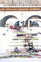 08.12.2011, Hochfilzen, Austria (AUT): ski test area in Hochfilzen - IBU world cup biathlon, training, Hochfilzen (AUT). www.nordicfocus.com. © Felgenhauer/NordicFocus. Every downloaded picture is fee-liable.