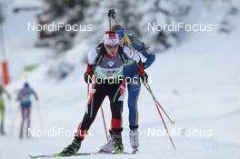 18.12.2011, Hochfilzen, Austria (AUT): Iris Waldhuber (AUT), Fischer, Rottefella, Leki - IBU world cup biathlon, relay mixed, Hochfilzen (AUT). www.nordicfocus.com. © Manzoni/NordicFocus. Every downloaded picture is fee-liable.