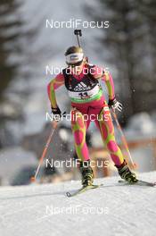 16.12.2011, Hochfilzen, Austria (AUT): Laure Soulie (AND), Fischer, Rottefella, Exel - IBU world cup biathlon, sprint women, Hochfilzen (AUT). www.nordicfocus.com. © Manzoni/NordicFocus. Every downloaded picture is fee-liable.