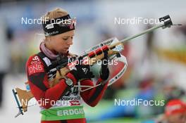 16.12.2011, Hochfilzen, Austria (AUT): Ane Skrove Nossum (NOR) - IBU world cup biathlon, sprint women, Hochfilzen (AUT). www.nordicfocus.com. © Manzoni/NordicFocus. Every downloaded picture is fee-liable.