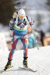 16.12.2011, Hochfilzen, Austria (AUT): Mari Laukkanen (FIN), Fischer, Rottefella, Exel - IBU world cup biathlon, sprint women, Hochfilzen (AUT). www.nordicfocus.com. © Manzoni/NordicFocus. Every downloaded picture is fee-liable.
