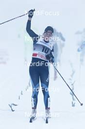 01.01.2011, Oberhof, Germany (GER): Krista Lahteenmaki (FIN), Madshus, Craft  - FIS world cup cross-country, tour de ski, 10km women handicap start, Oberhof (GER). www.nordicfocus.com. © Hemmersbach/NordicFocus. Every downloaded picture is fee-liable.