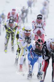 01.01.2011, Oberhof, Germany (GER): group, in the focus Johan Olsson (SWE), Madshus, Salomon, Leki, Craft  - FIS world cup cross-country, tour de ski, 15km men handicap start, Oberhof (GER). www.nordicfocus.com. © Hemmersbach/NordicFocus. Every downloaded picture is fee-liable.