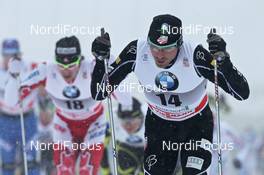 01.01.2011, Oberhof, Germany (GER): Group, in front Andrew Newell (USA), Fischer, Salomon, behind Alex Harvey (CAN), Fischer  - FIS world cup cross-country, tour de ski, 15km men handicap start, Oberhof (GER). www.nordicfocus.com. © Hemmersbach/NordicFocus. Every downloaded picture is fee-liable.