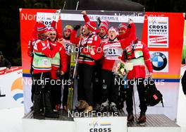 09.01.2011, Val di Fiemme, Italy (ITA): best team of the tour, team Norway  - FIS world cup cross-country, tour de ski, final climb men, Val di Fiemme (ITA). www.nordicfocus.com. © Laiho/NordicFocus. Every downloaded picture is fee-liable.