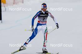 09.01.2011, Val di Fiemme, Italy (ITA): Marianna Longa (ITA), Fischer, One Way, Salomon  - FIS world cup cross-country, tour de ski, final climb women, Val di Fiemme (ITA). www.nordicfocus.com. © Laiho/NordicFocus. Every downloaded picture is fee-liable.