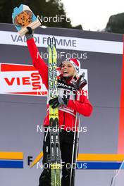 09.01.2011, Val di Fiemme, Italy (ITA): fastes woman of the final climb, Therese Johaug (NOR), Fischer, Swix, Salomon  - FIS world cup cross-country, tour de ski, final climb women, Val di Fiemme (ITA). www.nordicfocus.com. © Laiho/NordicFocus. Every downloaded picture is fee-liable.