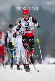 08.01.2011, Val di Fiemme, Italy (ITA): Katrin Zeller (GER), Rossignol, One Way, Rottefella, adidas  - FIS world cup cross-country, tour de ski, mass women, Val di Fiemme (ITA). www.nordicfocus.com. © Laiho/NordicFocus. Every downloaded picture is fee-liable.