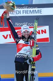 08.01.2011, Val di Fiemme, Italy (ITA): todays winner and current tour leader Justyna Kowalczyk (POL), Fischer, Salomon, Swix  - FIS world cup cross-country, tour de ski, mass women, Val di Fiemme (ITA). www.nordicfocus.com. © Hemmersbach/NordicFocus. Every downloaded picture is fee-liable.