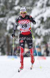 22.01.2011, Otepaeae, Estland (EST): Stefanie Boehler (GER), Rossignol, Rottefella, Alpina, One Way, adidas  - FIS world cup cross-country, 10km women, Otepaeae (EST). www.nordicfocus.com. © Hemmersbach/NordicFocus. Every downloaded picture is fee-liable.