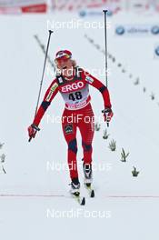 22.01.2011, Otepaeae, Estland (EST): Therese Johaug (NOR), Fischer, Salomon, Swix  - FIS world cup cross-country, 10km women, Otepaeae (EST). www.nordicfocus.com. © Hemmersbach/NordicFocus. Every downloaded picture is fee-liable.