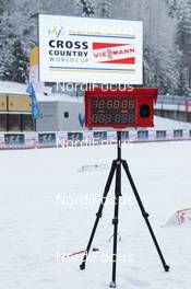 21.01.2011, Otepaeae, Estland (EST): feature, the start timer - FIS world cup cross-country, training, Otepaeae (EST). www.nordicfocus.com. © Hemmersbach/NordicFocus. Every downloaded picture is fee-liable.