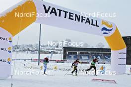 21.01.2011, Otepaeae, Estland (EST): the Vattenfall arch in the Stadium, venue - FIS world cup cross-country, training, Otepaeae (EST). www.nordicfocus.com. © Hemmersbach/NordicFocus. Every downloaded picture is fee-liable.