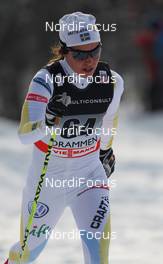 19.02.2011, Drammen, Norway (NOR): Anna Haag (SWE), Atomic, Salomon, One Way, Craft  - FIS world cup cross-country, 10km women, Drammen (NOR). www.nordicfocus.com. © Hemmersbach/NordicFocus. Every downloaded picture is fee-liable.