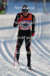 19.02.2011, Drammen, Norway (NOR): Jonas Baumann (SUI), Atomic, Odlo, Leki  - FIS world cup cross-country, 15km men, Drammen (NOR). www.nordicfocus.com. © Hemmersbach/NordicFocus. Every downloaded picture is fee-liable.