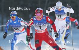 20.02.2011, Drammen, Norway (NOR): group, in front Maiken Caspersen Falla (NOR), Fischer, Rottefella, Alpina, Swix  - FIS world cup cross-country, individual sprint, Drammen (NOR). www.nordicfocus.com. © Hemmersbach/NordicFocus. Every downloaded picture is fee-liable.