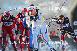 20.02.2011, Drammen, Norway (NOR): group, in front Emil Joensson (SWE), Fischer, Salomon, Craft, Swix  - FIS world cup cross-country, individual sprint, Drammen (NOR). www.nordicfocus.com. © Hemmersbach/NordicFocus. Every downloaded picture is fee-liable.