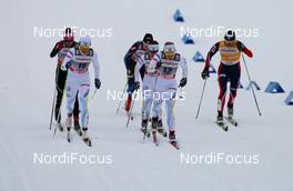 13.03.2011, Lahti, Finland (FIN): (l-r) Ida Ingemarsdotter (SWE), Rossignol, One Way, Rottefella, Craft, Rudy Project, Hanna Falk (SWE), Atomic, Swix, Salomon, Craft and Justyna Kowalczyk (POL), Fischer, Swix, Salomon  - FIS world cup cross-country, individual sprint, Lahti (FIN). www.nordicfocus.com. © Laiho/NordicFocus. Every downloaded picture is fee-liable.