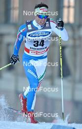 16.03.2011, Stockholm, Sweden (SWE): Federico Pellegrino (ITA), Skitrab, Alpina, One Way  - FIS world cup cross-country, individual sprint, Stockholm (SWE). www.nordicfocus.com. © Felgenhauer/NordicFocus. Every downloaded picture is fee-liable.