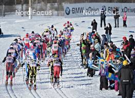 19.03.2011, Falun, Sweden (SWE): the passing fans along the track - FIS world cup cross-country, pursuit men, Falun (SWE). www.nordicfocus.com. © Felgenhauer/NordicFocus. Every downloaded picture is fee-liable.