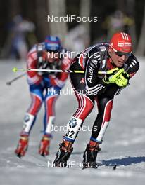 19.03.2011, Falun, Sweden (SWE): Tobias Angerer (GER), Rossignol, Rottefella, One Way, adidas  - FIS world cup cross-country, pursuit men, Falun (SWE). www.nordicfocus.com. © Felgenhauer/NordicFocus. Every downloaded picture is fee-liable.
