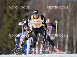 19.03.2011, Falun, Sweden (SWE): Dario Cologna (SUI), Fischer, Rottefella, Alpina, Swix, Odlo  - FIS world cup cross-country, pursuit men, Falun (SWE). www.nordicfocus.com. © Felgenhauer/NordicFocus. Every downloaded picture is fee-liable.