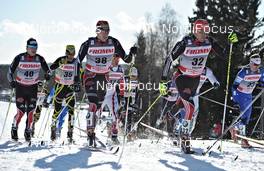 19.03.2011, Falun, Sweden (SWE): l-r: Tom Reichelt (GER), Madshus, Rottefella, One Way, adidas, Jens Filbrich (GER), Rossignol, Rottefella, One Way, adidas, Tobias Angerer (GER), Rossignol, Rottefella, One Way, adidas  - FIS world cup cross-country, pursuit men, Falun (SWE). www.nordicfocus.com. © Felgenhauer/NordicFocus. Every downloaded picture is fee-liable.