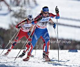 19.03.2011, Falun, Sweden (SWE): Yulia Tchekaleva (RUS), Fischer, Alpina, Rottefella, Adidas, Swix  - FIS world cup cross-country, pursuit women, Falun (SWE). www.nordicfocus.com. © Felgenhauer/NordicFocus. Every downloaded picture is fee-liable.