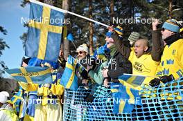 19.03.2011, Falun, Sweden (SWE): swedish fans - FIS world cup cross-country, pursuit women, Falun (SWE). www.nordicfocus.com. © Felgenhauer/NordicFocus. Every downloaded picture is fee-liable.