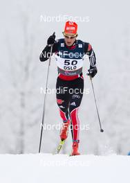 01.03.2011, Oslo, Norway (NOR): Hannes Dotzler (GER), Fischer, Swix, Alpina, Rottefella, Adidas  - FIS nordic world ski championships, cross-country, 15km men, Oslo (NOR). www.nordicfocus.com. © Laiho/NordicFocus. Every downloaded picture is fee-liable.