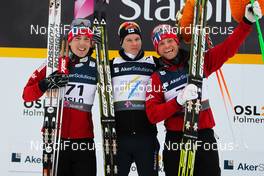 01.03.2011, Oslo, Norway (NOR): (l-r) Eldar Roenning (NOR), Rossignol, Swix, Rottefella, Matti Heikkinen (FIN), Fischer, Exel, Alpina, Rottefella, Craft and Martin Jonsrud Sundby (NOR), Fischer, KV+, Alpina, Rottefella, Swix  - FIS nordic world ski championships, cross-country, 15km men, Oslo (NOR). www.nordicfocus.com. © Laiho/NordicFocus. Every downloaded picture is fee-liable.
