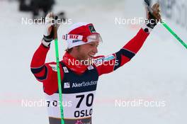 01.03.2011, Oslo, Norway (NOR): Martin Jonsrud Sundby (NOR), Fischer, KV+, Alpina, Rottefella, Swix  - FIS nordic world ski championships, cross-country, 15km men, Oslo (NOR). www.nordicfocus.com. © Laiho/NordicFocus. Every downloaded picture is fee-liable.