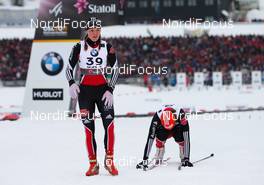24.02.2011, Oslo, Norway (NOR): (l-r) Denise Herrmann (GER), Atomic, Swix, Alpina, Rottefella, Adidas and Hanna Kolb (GER), Madshus, Swix, Rottefella, Adidas  - FIS nordic world ski championships, cross-country, individual sprint, Oslo (NOR). www.nordicfocus.com. © Laiho/NordicFocus. Every downloaded picture is fee-liable.