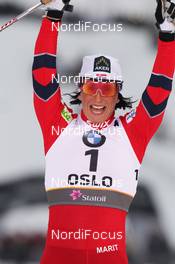 24.02.2011, Oslo, Norway (NOR): Marit Bjoergen (NOR), Fischer, Rottefella, Swix  - FIS nordic world ski championships, cross-country, individual sprint, Oslo (NOR). www.nordicfocus.com. © Hemmersbach/NordicFocus. Every downloaded picture is fee-liable.