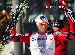 06.03.2011, Oslo, Norway (NOR): Petter Northug (NOR), Fischer, Rottefella, Alpina, Ski Go, Swix   - FIS nordic world ski championships, cross-country, mass  men, Oslo (NOR). www.nordicfocus.com. © Hemmersbach/NordicFocus. Every downloaded picture is fee-liable.